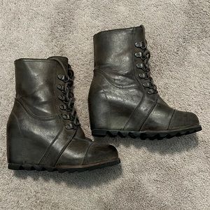 Heeled Combat Boots
